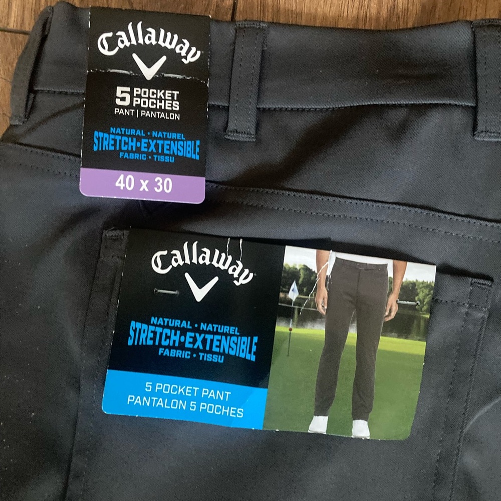 Callaway Men's Black Stretch-Extensible Shorts